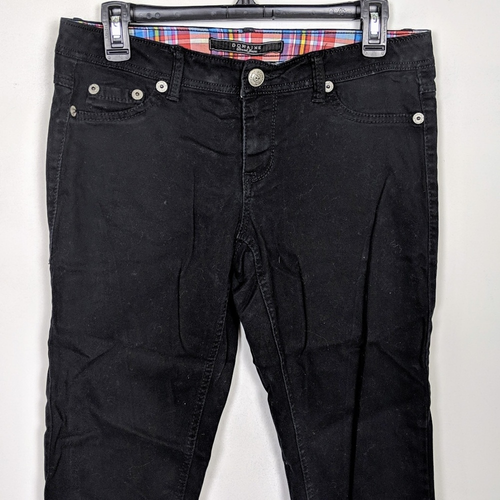 Domaine Brand Tapered Jeans Jet Black